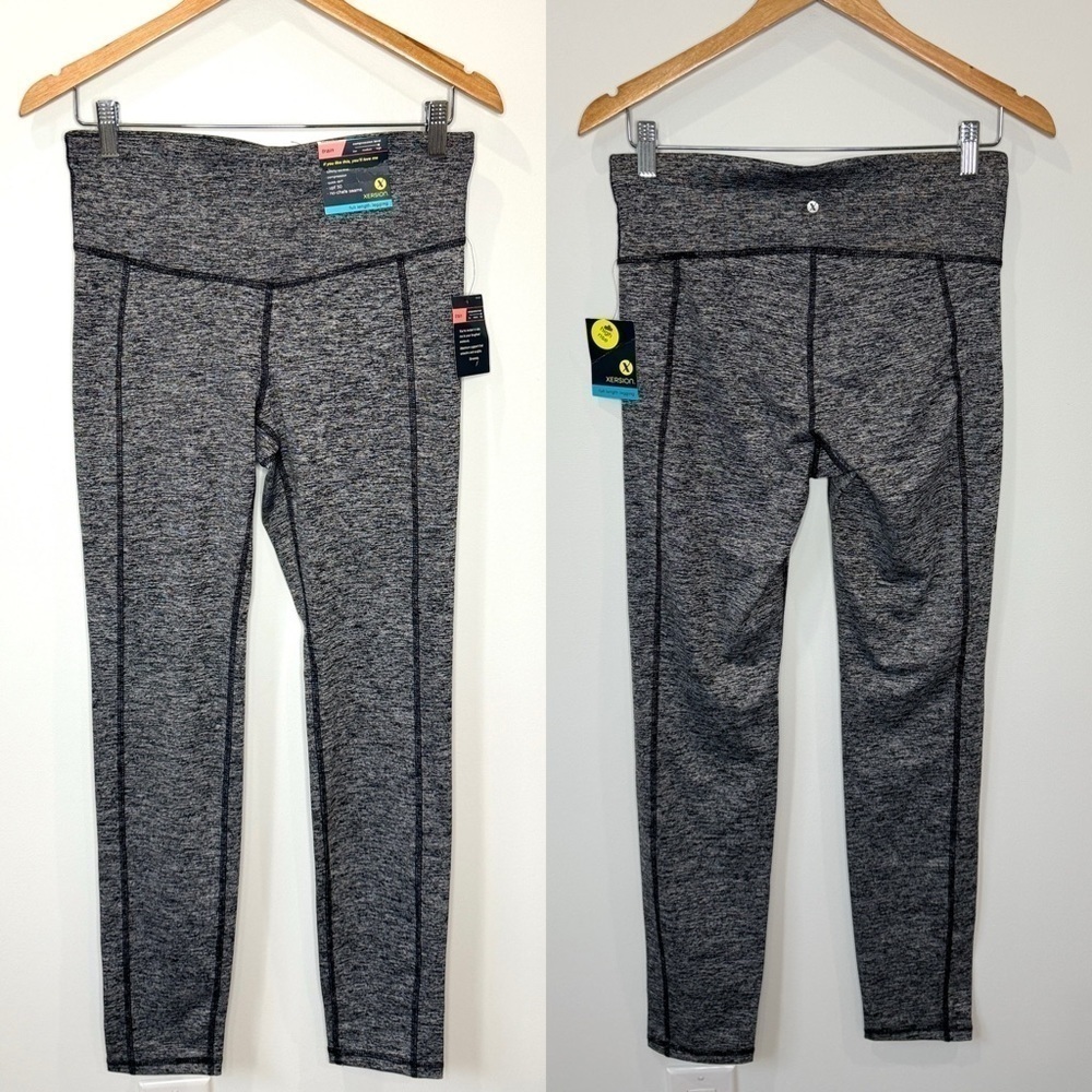 Xersion Full Length High Rise Gray Leggings (M)